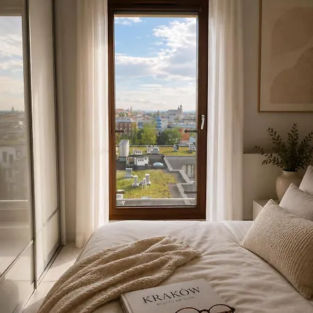 Floor 100sqm Penthouse Full Krk View Old Town Private Terrace Jacuzzi Parking Garage Ac Wifi Hbo Apartamento Cracovia